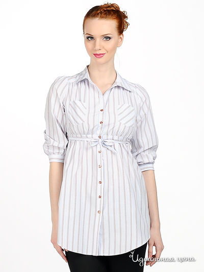 Блузка Festival, цвет цвет белый / голубой