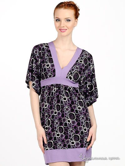 Платье-туника Festival, цвет цвет черно-сиреневый