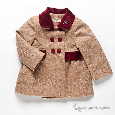 Пальто Comusl, цвет цвет мультиколор / бордовый