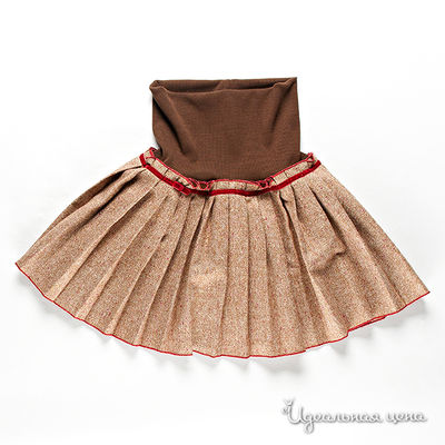 Юбка Comusl, цвет цвет коричневый / мультиколор