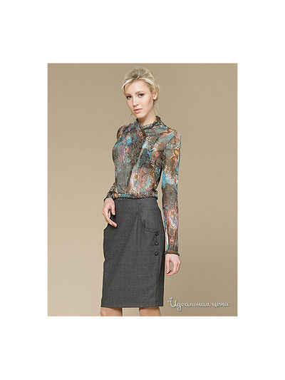 Юбка Gloss, цвет цвет серый