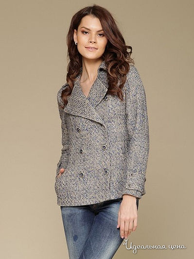 Полупальто Gloss, цвет цвет голубой