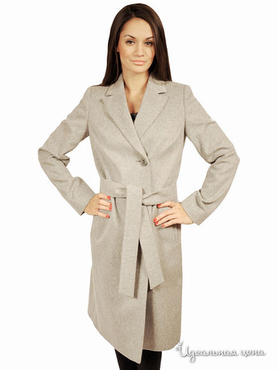 Пальто Kroyyork, цвет цвет светло-серый