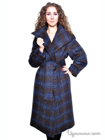 Пальто Kroyyork, цвет цвет синий / шоколадный