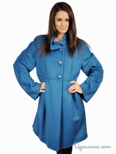 Пальто Kroyyork, цвет цвет бирюзовый