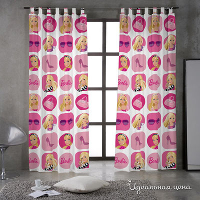 Шторы LICENCIAS, цвет цвет розовый