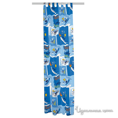 Шторы LICENCIAS, цвет цвет голубой