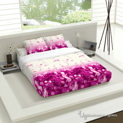 Комплект постельного белья Utoprint, цвет розовый, семейный