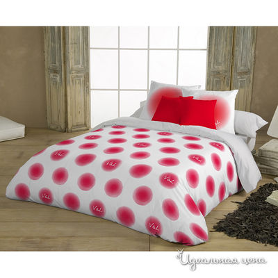 Комплект постельного белья Utoprint, цвет белый / красный, 2х-спальный