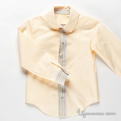 Рубашка GT Basic, цвет цвет персиковый / белый