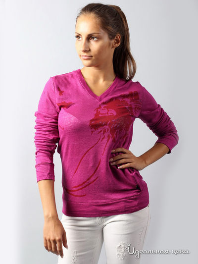 Лонгслив Pinko,Diesel,Cavalli, цвет цвет малиновый