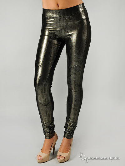 Легинсы Pinko,Diesel,Cavalli, цвет цвет черный / золотой