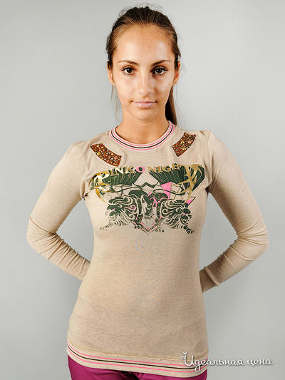 Лонгслив Pinko,Diesel,Cavalli, цвет цвет бежевый