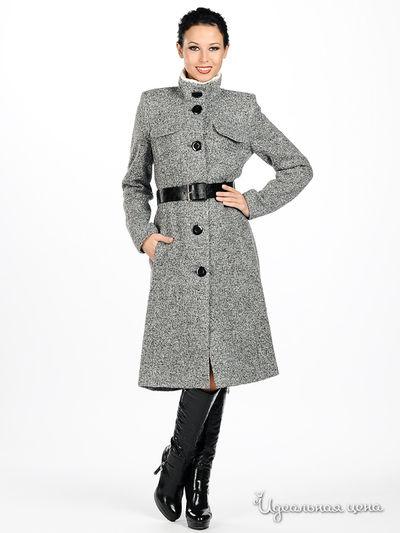 Пальто Снежная королева, цвет цвет серый меланж