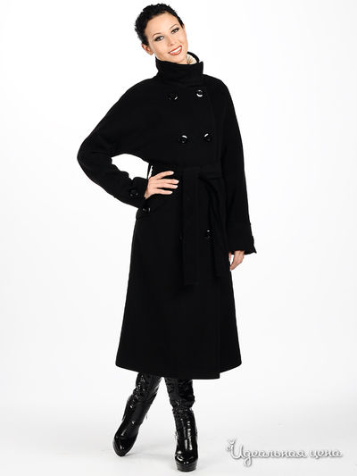 Пальто Снежная королева, цвет цвет черный