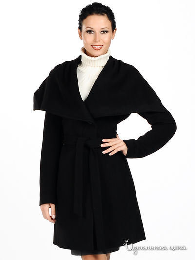 Пальто Снежная королева, цвет цвет черный