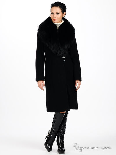 Пальто Снежная королева, цвет цвет черный