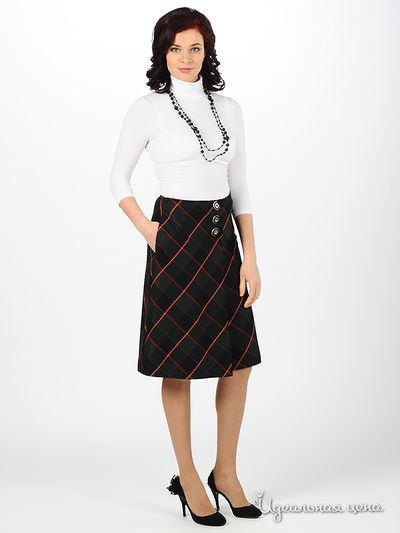 Юбка MadamT, цвет цвет черный / серый / рыжий