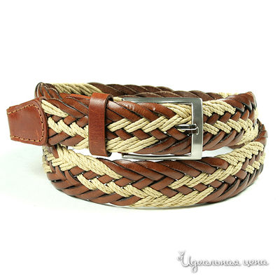 Ремень Dali Exclusive, цвет цвет молочный / коричневый