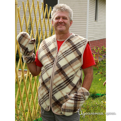 Жилет Magicwool, цвет цвет коричневый / молочный