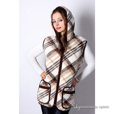 Жилет Magicwool, цвет цвет коричневый / молочный