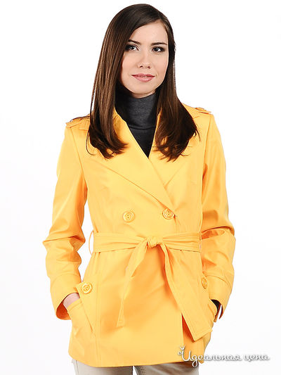 Плащ Alisa fashion, цвет цвет желтый