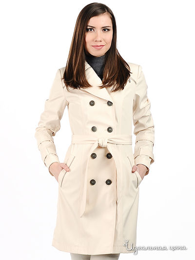 Плащ Alisa fashion, цвет цвет бежевый