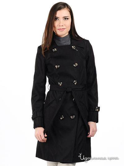 Плащ Alisa fashion, цвет цвет черный