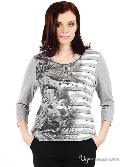 Лонгслив Angellik, цвет цвет серый / белый