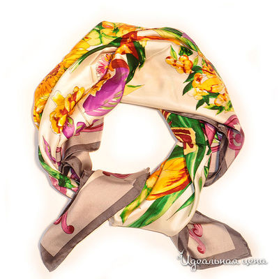 Платок Farfalla Seta, цвет цвет серый