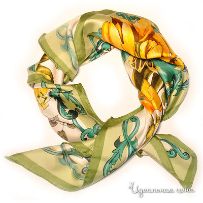 Платок Farfalla Seta, цвет цвет зеленый