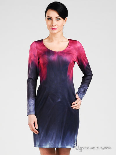 Платье Мультибренд, цвет цвет розовый / темно-синий