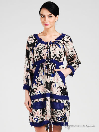 Платье Мультибренд, цвет цвет синий