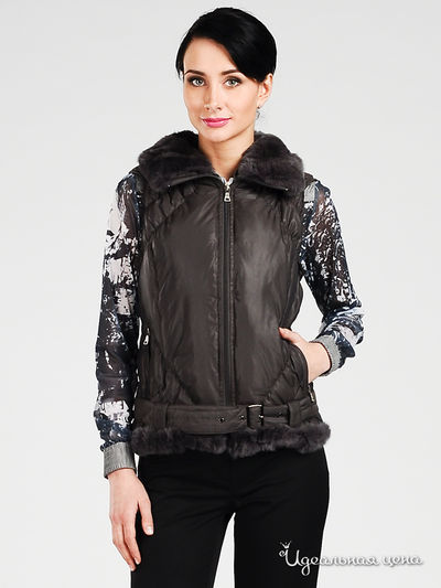 Жилет Мультибренд, цвет цвет темно-серый