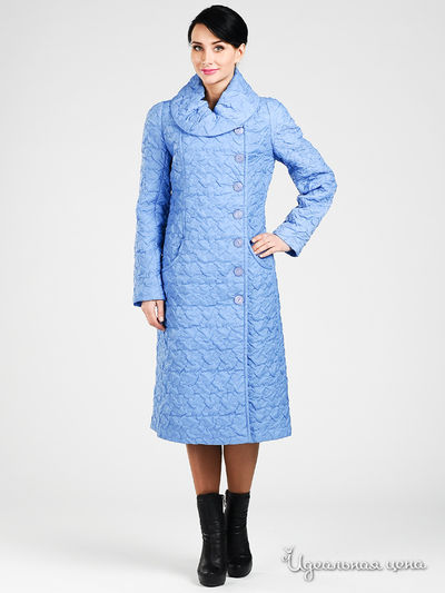 Пальто Мультибренд, цвет цвет голубой