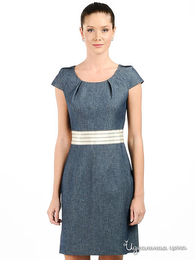 Платье Larro, цвет цвет синий / молочный