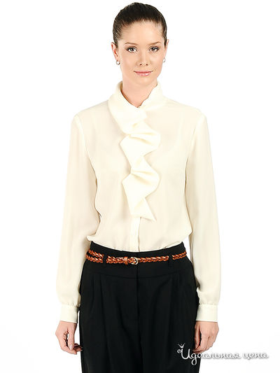 Блузка Larro, цвет цвет бежевый