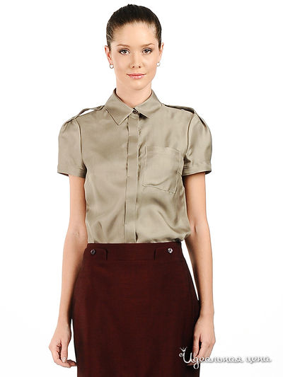 Блузка Larro, цвет цвет бежевый