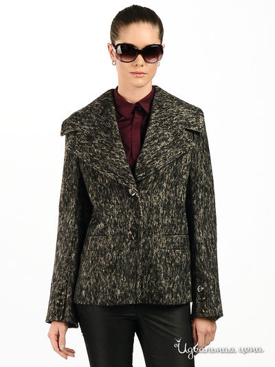 Полупальто Larro, цвет цвет черный / коричневый