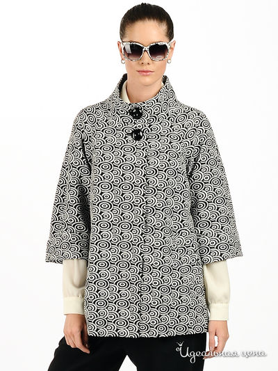 Полупальто Larro, цвет цвет черный / белый