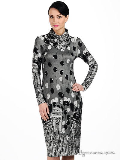 Платье Мультибренд, цвет цвет серый