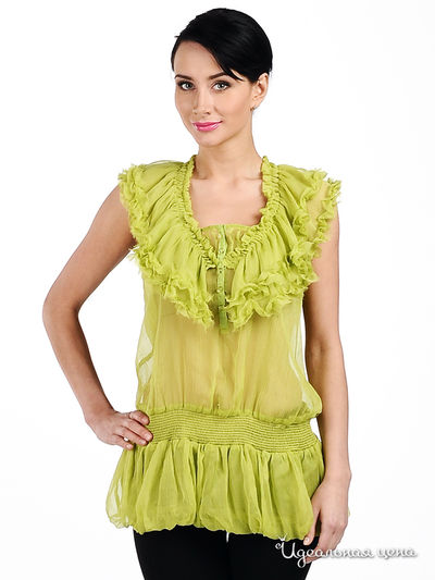 Блузка Мультибренд, цвет цвет салатовый