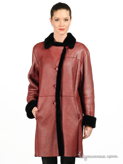 Дубленка Malcom, цвет цвет винный