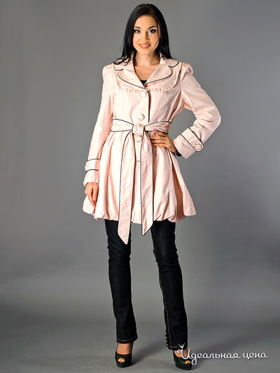 Плащ Kate Cooper&Rouge, цвет цвет бледно-розовый