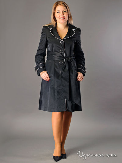 Плащ Kate Cooper&Rouge, цвет цвет черный