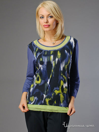 Джемпер Kate Cooper&Rouge, цвет цвет синий / зеленый