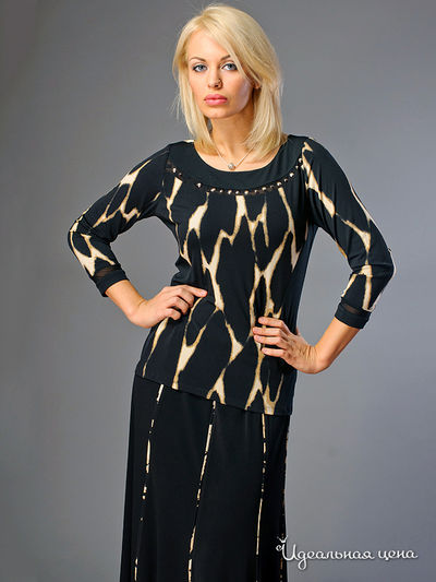 Кофта Kate Cooper&Rouge, цвет цвет черный / бежевый