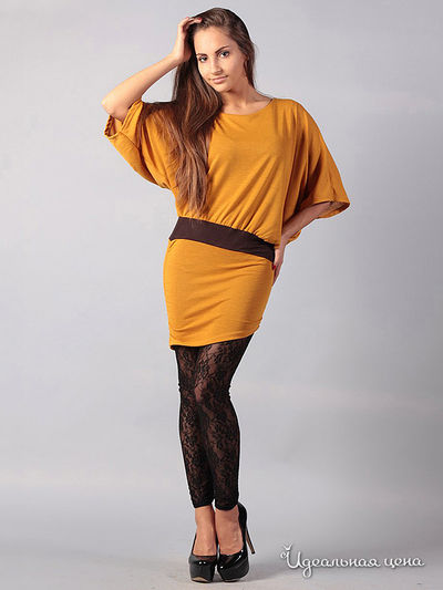 Платье Dress mix, цвет цвет горчичный
