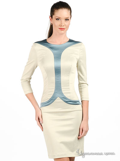 Платье Maria Rybalchenko, цвет цвет песочный / голубой