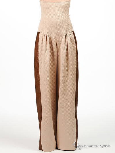 Брюки Maria Rybalchenko, цвет цвет бежевый